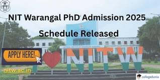 NIT Warangal PhD Admission Schedule Released for Dec 2025 @admissions.nitw.ac.in; Get More Details